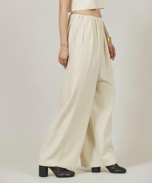 カレンソロジー　コットンツイルドロストパンツ　ネイビー Curensology(カレンソロジー)/コットンツイルドロストパンツを