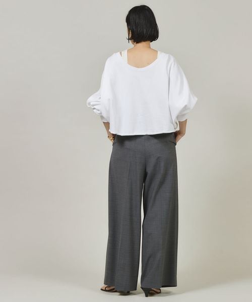 カレンソロジーウールブレンドタックパンツ Curensology（カレンソロジー）の「Curensology(カレンソロジー