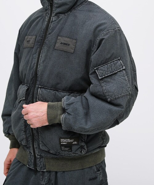 AVIREX（アヴィレックス）の「《AVIREX / F.A.T.》FADE WASH WEP JACKET / フェイドウォッシュ ウェップ ジャケット / アヴィレックス（ジャケット/アウター・グレー/オリーブ・S/M/L/XL）」の13枚目の写真