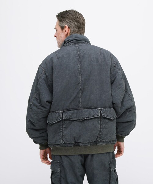 AVIREX（アヴィレックス）の「《AVIREX / F.A.T.》FADE WASH WEP JACKET / フェイドウォッシュ ウェップ ジャケット / アヴィレックス（ジャケット/アウター・グレー/オリーブ・S/M/L/XL）」の8枚目の写真