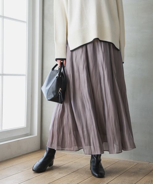GLOBAL WORK（グローバルワーク）の「吉高由里子さん着用/エアリーリラックスシャイニースカート/115699（）」 - WEAR