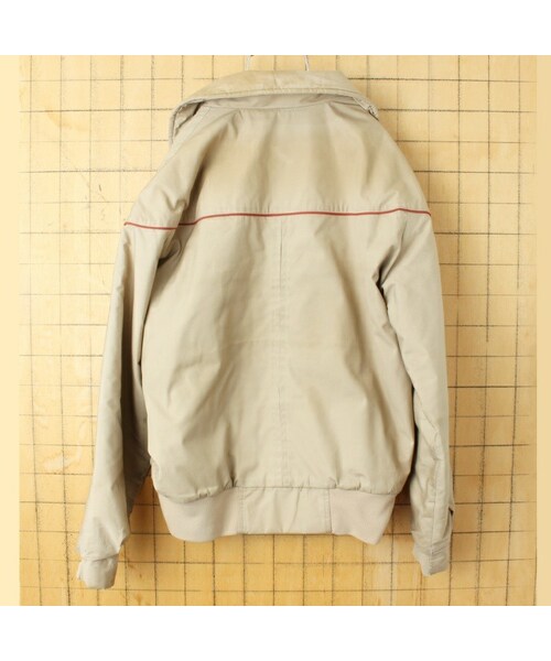 WOOLRICH(ウールリッチ)の「70s 80s USA製 Woolrich ウールリッチ 中綿 ジャケット ベージュ メンズSM相当 アメリカ古着(ナイロンジャケット・レディース・ベージュ・M)」の5枚目の写真