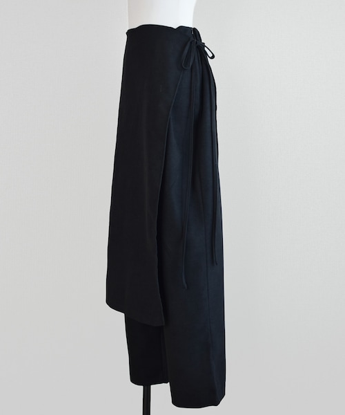 Marient（マリエント）の「レイヤードスカートPT（スラックス・レディース・ブラック・FREE）」の2枚目の写真