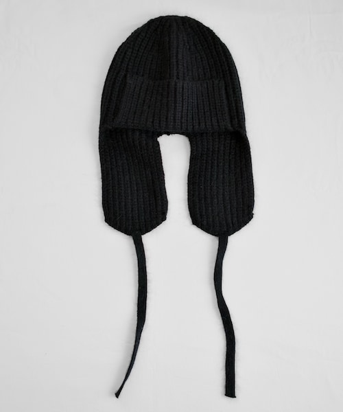 Marient（マリエント）の「フライトニットキャップ（ニットキャップ/ビーニー・レディース・グレー/ブラック・FREE）」の2枚目の写真