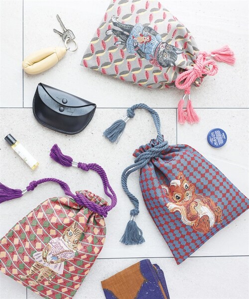 UR SELECT（ユーアールセレクト）の「Nathalie Lete 束口袋（その他・レディース・Squirrel・Squirrel）」の5枚目の写真