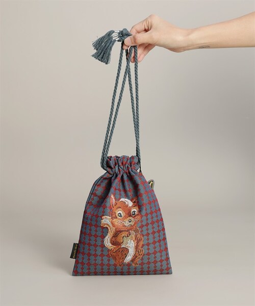 UR SELECT（ユーアールセレクト）の「Nathalie Lete 束口袋（その他・レディース・Squirrel・Squirrel）」の2枚目の写真