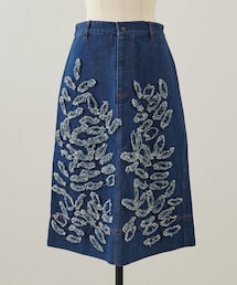 BEARDSLEY | 《MII》刺繍入りデニムスカート(デニムスカート)