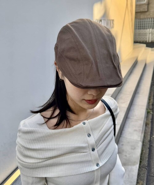 mystic（ミスティック）の「ハンチングキャップ（ハンチング/ベレー帽・レディース・ブラック/ブラウン・ONE）」の2枚目の写真