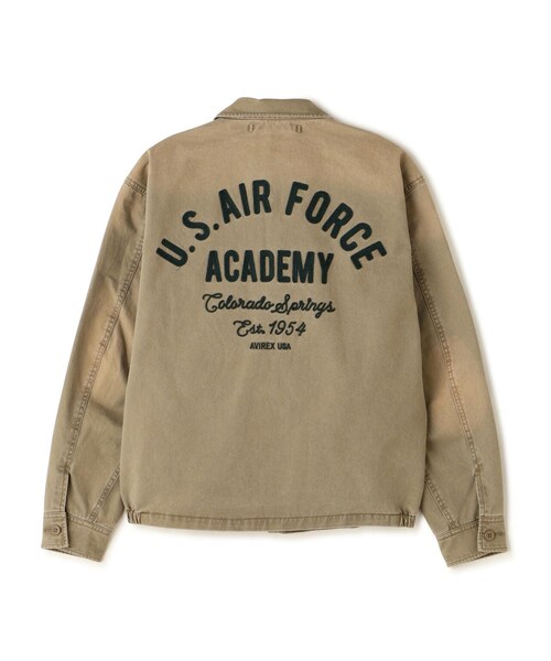 AVIREX(アヴィレックス)の「FADE USAF ACADEMY JACKET / フェイド USAF アカデミー ジャケット / AVIREX / アヴィレックス(ジャケット/アウター・ブラック/ライトピンク/ネイビー/カーキ・M/L/XL/2XL)」の9枚目の写真
