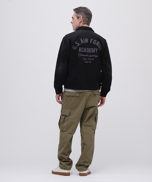 AVIREX(アヴィレックス)の「FADE USAF ACADEMY JACKET / フェイド USAF アカデミー ジャケット / AVIREX / アヴィレックス(ジャケット/アウター・ブラック/ライトピンク/ネイビー/カーキ・M/L/XL/2XL)」の12枚目の写真