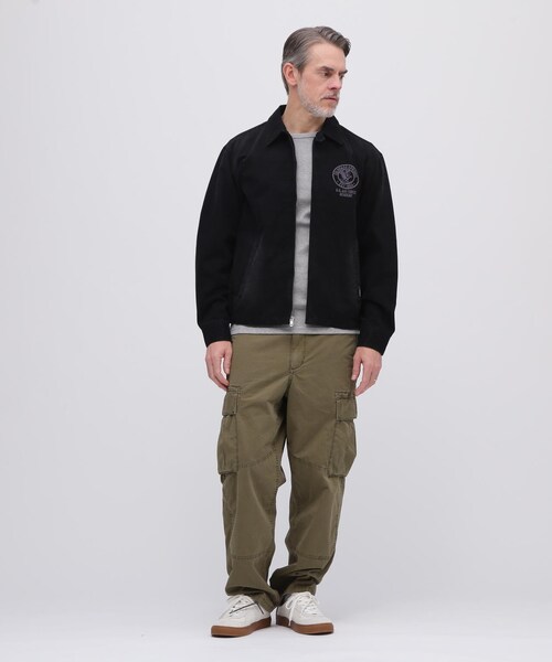 AVIREX(アヴィレックス)の「FADE USAF ACADEMY JACKET / フェイド USAF アカデミー ジャケット / AVIREX / アヴィレックス(ジャケット/アウター・ブラック/ライトピンク/ネイビー/カーキ・M/L/XL/2XL)」の13枚目の写真