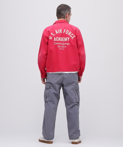 AVIREX(アヴィレックス)の「FADE USAF ACADEMY JACKET / フェイド USAF アカデミー ジャケット / AVIREX / アヴィレックス(ジャケット/アウター・ブラック/ライトピンク/ネイビー/カーキ・M/L/XL/2XL)」の19枚目の写真