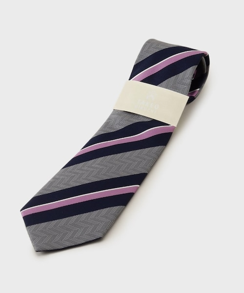 【THE FLAGSHIP】矢羽根 ストライプ ネクタイ