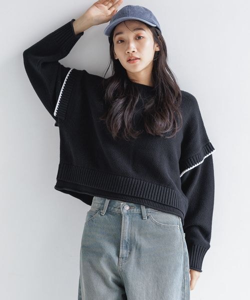 LOWRYS FARM（ローリーズファーム）の「2WAYステッチプルオーバーLS（）」 - WEAR