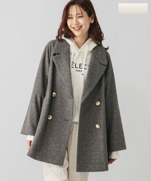 GLOBAL WORK（グローバルワーク）の「軽やかストレッチ衿2WAY