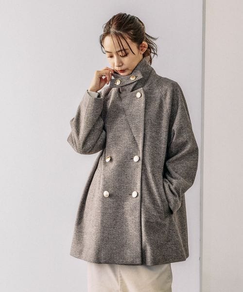 グローバルワーク　軽やかストレッチ衿コート 楽天市場】【SALE／10%OFF】軽やかストレッチ衿2WAYコート