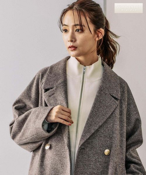 GLOBAL WORK（グローバルワーク）の「軽やかストレッチ衿2WAY