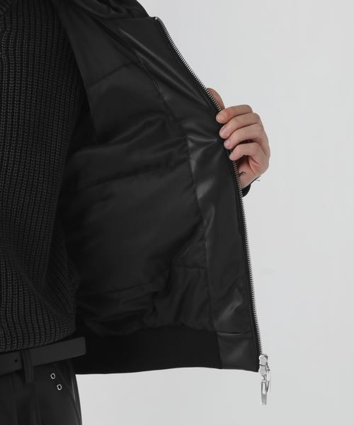 HARE（ハレ）の「レザーコンパクトフードブルゾン（）」 - WEAR