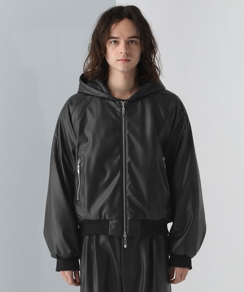 ひさ HARE レザーコンパクトフードブルゾン HARE（ハレ）の「レザーコンパクトフードブルゾン（）」 - WEAR