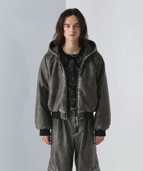 【最終値下げ】HARE レザーコンパクトブルゾン HARE（ハレ）の「【SET UP対応】レザーコンパクトブルゾン(HARE