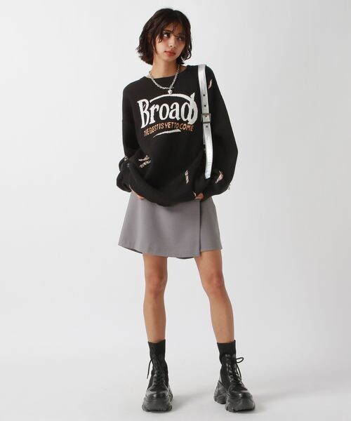 PAGEBOY（ページボーイ）の「ラメラップショートパンツ（パンツ・ブラック09/グレー12・F）」の9枚目の写真