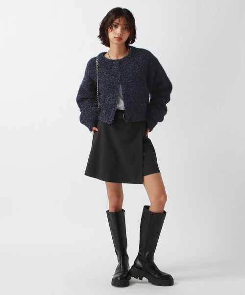 PAGEBOY（ページボーイ）の「ラメラップショートパンツ（パンツ・ブラック09/グレー12・F）」の3枚目の写真