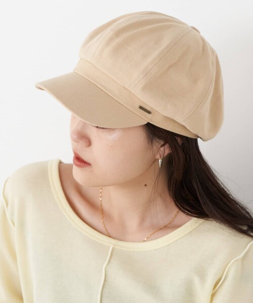 CIAOPANIC TYPY(チャオパニックティピー)の「プレート付きキャスケット(キャスケット・レディース・ブラック/ベージュ・ONE)」の2枚目の写真