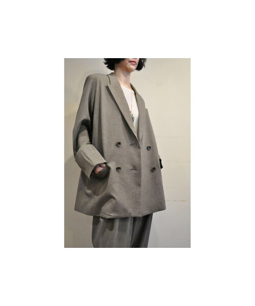 --（--）の「テーラードジャケット（テーラードジャケット・レディース・ブラック/グレー/ベージュ・one）」の3枚目の写真