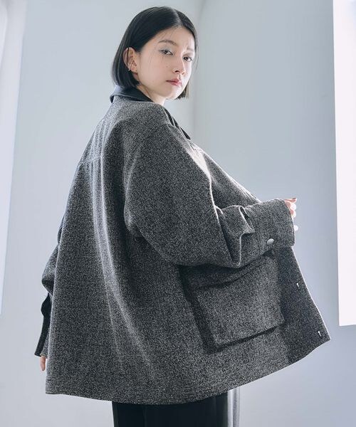 HARE（ハレ）の「エリフェイクレザーワークブルゾン（）」 - WEAR