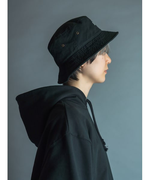 FUNGO TOKYO（ファンゴトウキョウ）の「オリジナルロゴフロント刺繍バケットハット（ハット・レディース・ブラック・one）」の3枚目の写真