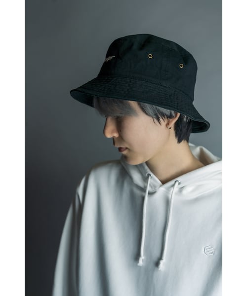 FUNGO TOKYO（ファンゴトウキョウ）の「オリジナルロゴフロント刺繍バケットハット（ハット・レディース・ブラック・one）」の7枚目の写真