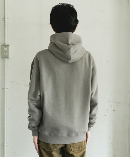 URBAN RESEARCH DOORS（アーバンリサーチドアーズ）の「『UR TECH』ピグメントダイ裏起毛ZIPパーカー（パーカー・メンズ・GRAY/BLACK・M/L）」の17枚目の写真