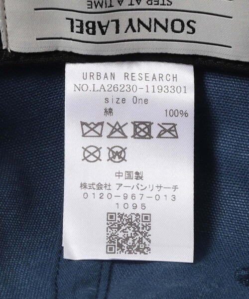 URBAN RESEARCH Sonny Label（アーバンリサーチサニーレーベル）の「ウォッシュドコットン刺繍キャップ（キャップ・メンズ・アイボリー/ネイビー/キャメル・One）」の22枚目の写真