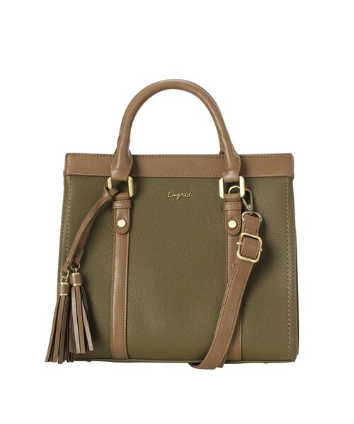 RUNWAY channel SELECTION（ランウェイチャンネルセレクション）の「【Ungrid】配色マグネットハンドバッグ（ハンドバッグ・レディース・グレー/ブラック/オレンジ/カーキ/ダークブラウン・F）」の11枚目の写真