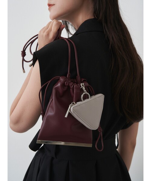 ELENDEEK（エレンディーク）の「MULTI SHOULDER BAG（ショルダーバッグ・レディース・オフホワイト/ブラック/ボルドー/ブラウン/シルバー・F）」の14枚目の写真