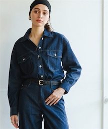 nissen | ＜2月20日午前11時販売開始＞【i Deni】6.7ozデニムシャツジャケット（はっ水）＜大きいサイズ有＞(ジャケット/アウター)