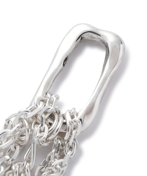 B'2nd（ビーセカンド）の「MAISON D’ PULSE( メゾンドパルス ）別注ピアス/double chain pierce_original stone（アクセサリー・シルバー・F）」の3枚目の写真