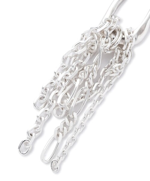 B'2nd（ビーセカンド）の「MAISON D’ PULSE( メゾンドパルス ）別注ピアス/double chain pierce_original stone（アクセサリー・シルバー・F）」の4枚目の写真