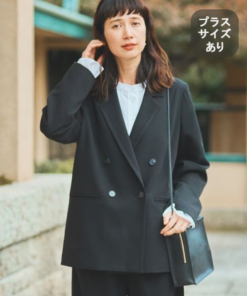 未使用級　美品　定価4万　クラネ　ボウタイアレンジ　ジャケット studio CLIP（スタディオクリップ）の「テーラーWジャケット