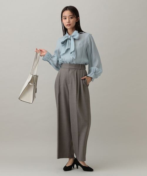 トップス ree MATINEE LINE/リボン付きペプラムブラウス/288772 | [公式