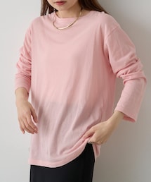 PUAL CE CIN | 【リバイバル】コットンシアークルーネックカットソー(Tシャツ/カットソー)