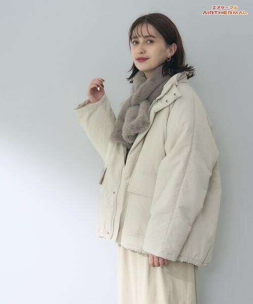 studio CLIP（スタディオクリップ）の「多機能スタンドカラーミドルコート（ジャケット/アウター・レディース・ブラック19/ナチュラル51/モカ59・F）」の11枚目の写真