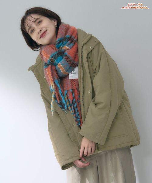 studio CLIP（スタディオクリップ）の「多機能スタンドカラーミドルコート（ジャケット/アウター・レディース・ブラック19/ナチュラル51/モカ59・F）」の16枚目の写真