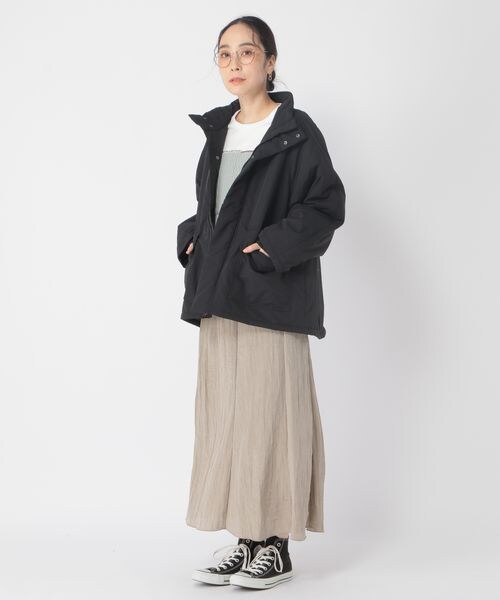 studio CLIP（スタディオクリップ）の「多機能スタンドカラーミドルコート（ジャケット/アウター・レディース・ブラック19/ナチュラル51/モカ59・F）」の21枚目の写真