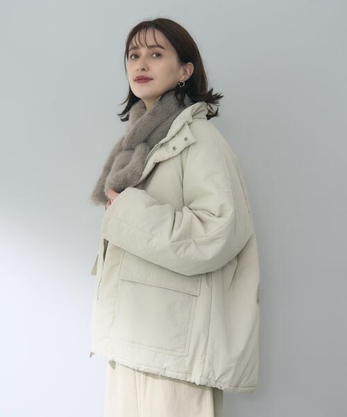 studio CLIP（スタディオクリップ）の「多機能スタンドカラーミドルコート（ジャケット/アウター・レディース・ブラック19/ナチュラル51/モカ59・F）」の10枚目の写真