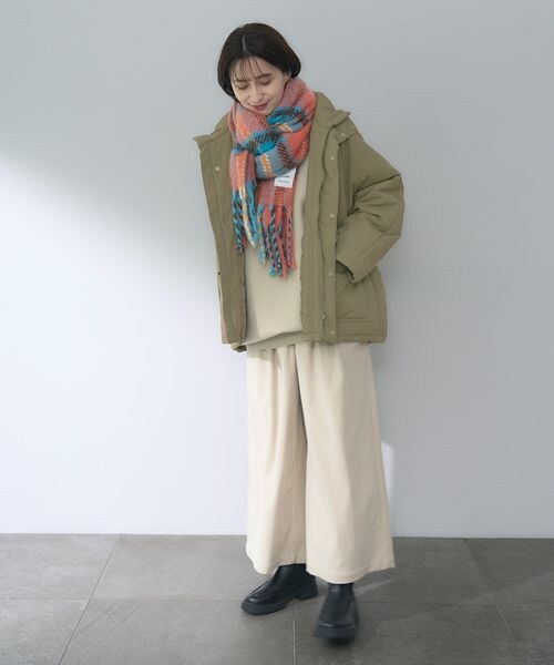 studio CLIP（スタディオクリップ）の「多機能スタンドカラーミドルコート（ジャケット/アウター・レディース・ブラック19/ナチュラル51/モカ59・F）」の20枚目の写真