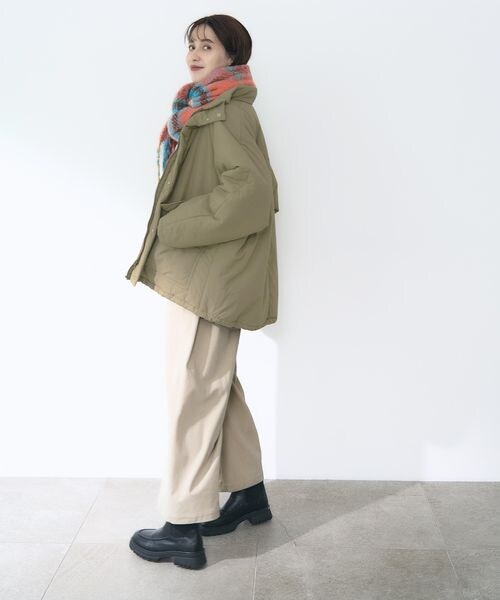 studio CLIP（スタディオクリップ）の「多機能スタンドカラーミドルコート（ジャケット/アウター・レディース・ブラック19/ナチュラル51/モカ59・F）」の19枚目の写真