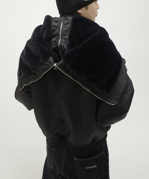 whos who gallery N2Bフライトジャケット チャコール whos who gallery N2Bフライトジャケット チャコール