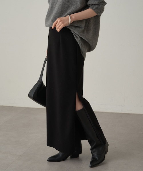 【Loungedress】3色セット ポンチZIPタイトスカート Loungedress（ラウンジドレス） スカート 「Lサイズも登場！」ポンチ