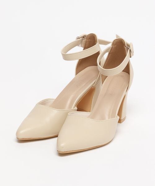 Andemiu（アンデミュウ）の「セパレートヒールパンプス（シューズ・アイボリー(08)/ブラック(09)/ベージュ(52)・S(22.0~22.5)WEB限定/M(23.0~23.5)/L(24.0~24.5)）」の8枚目の写真